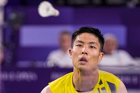 Chinese Taipei's Chou Tien Chen during men’s badminton singles quarterfinal